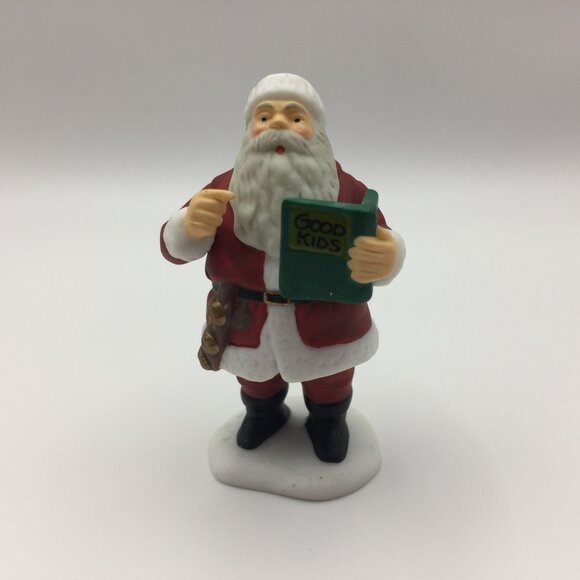 Set of 4 Christmas Village People Figures Santa Mrs. Claus Skaters Man Elf Tree - Picture 6 of 10